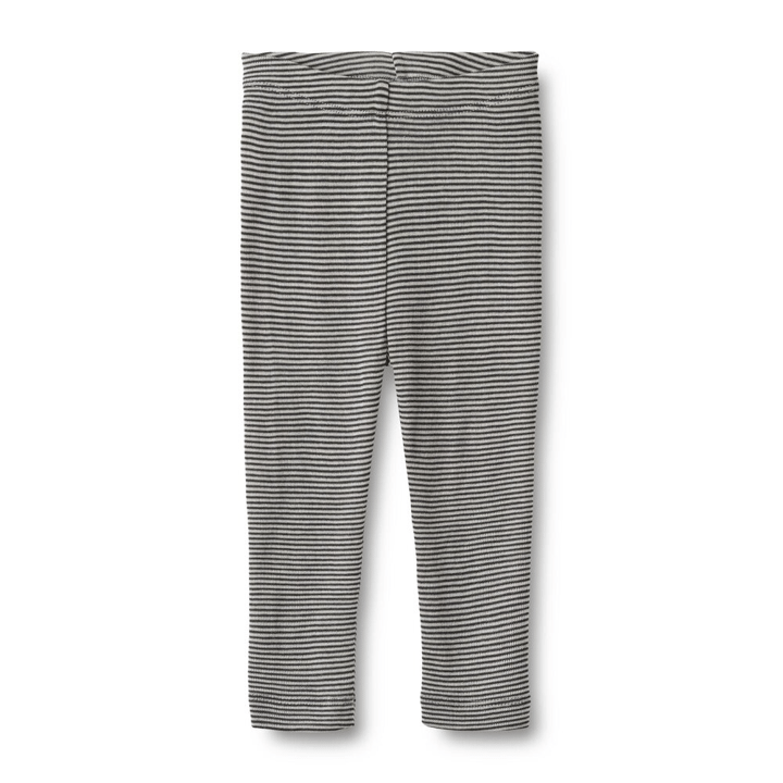 Agi Leggings Ull - Navy Stripe WHEAT