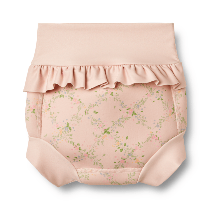 Badbyxor Neoprene Rita - Powder Checked Flowers WHEAT