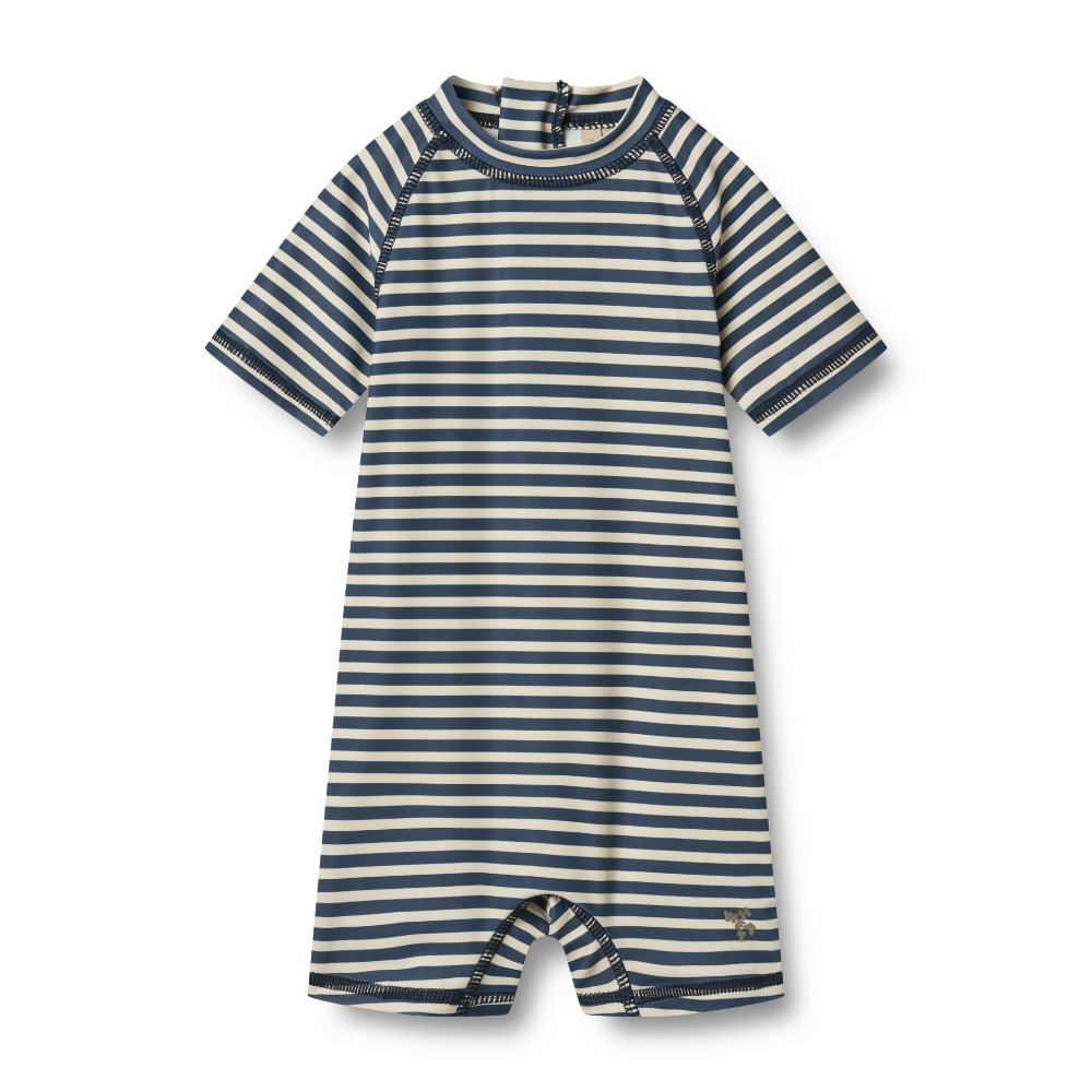 WHEAT Baddräkt Cas Blue Stripe