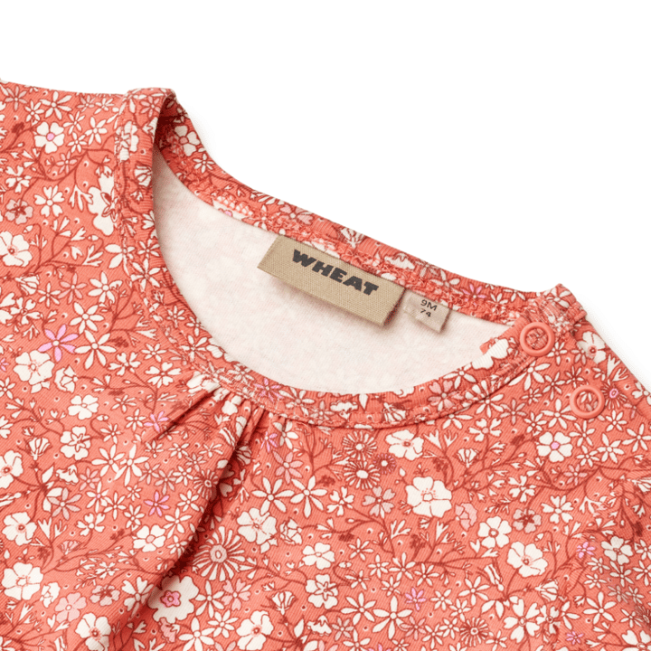 Långärmad Body Liv - Coral Flowers WHEAT