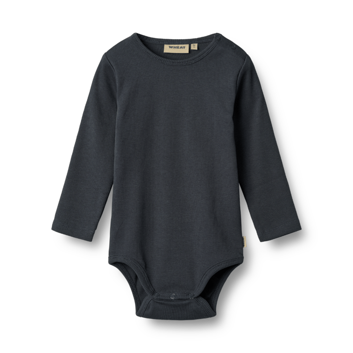 Långärmad Body Ribbad Spencer - Navy