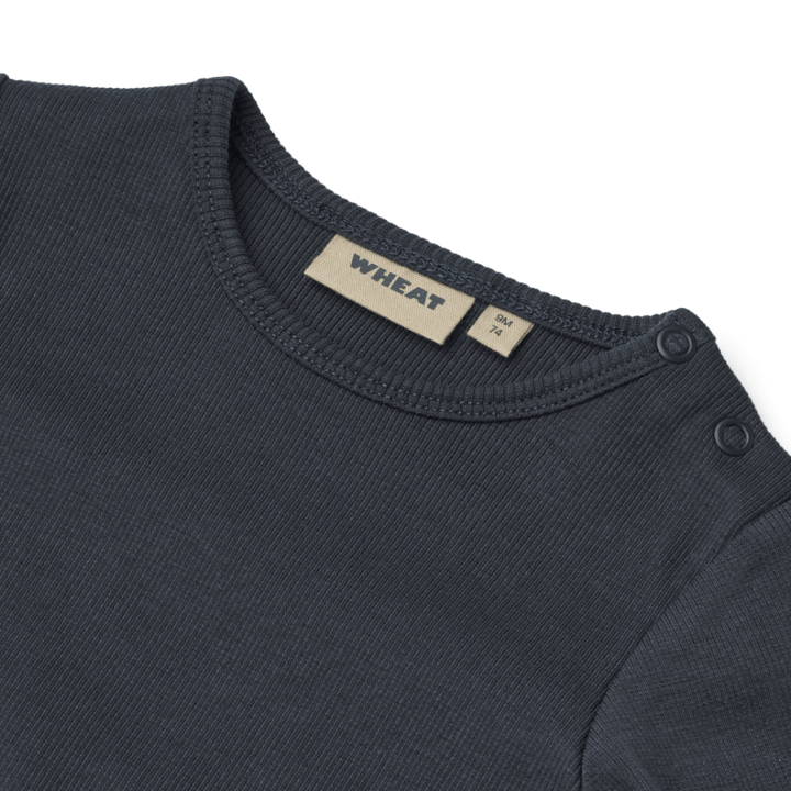 Långärmad Body Ribbad Spencer - Navy WHEAT