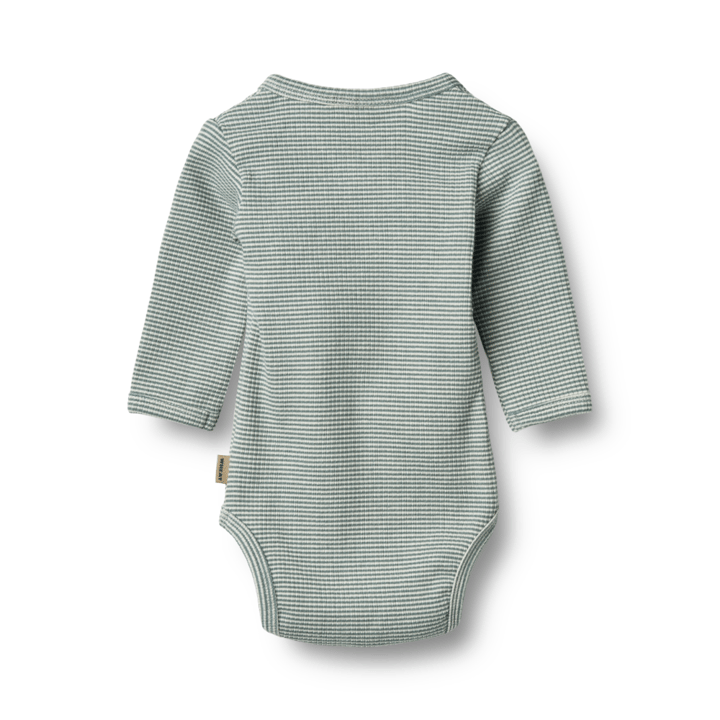 Långärmad Omlottbody Pil - Stormy Sea Stripe WHEAT