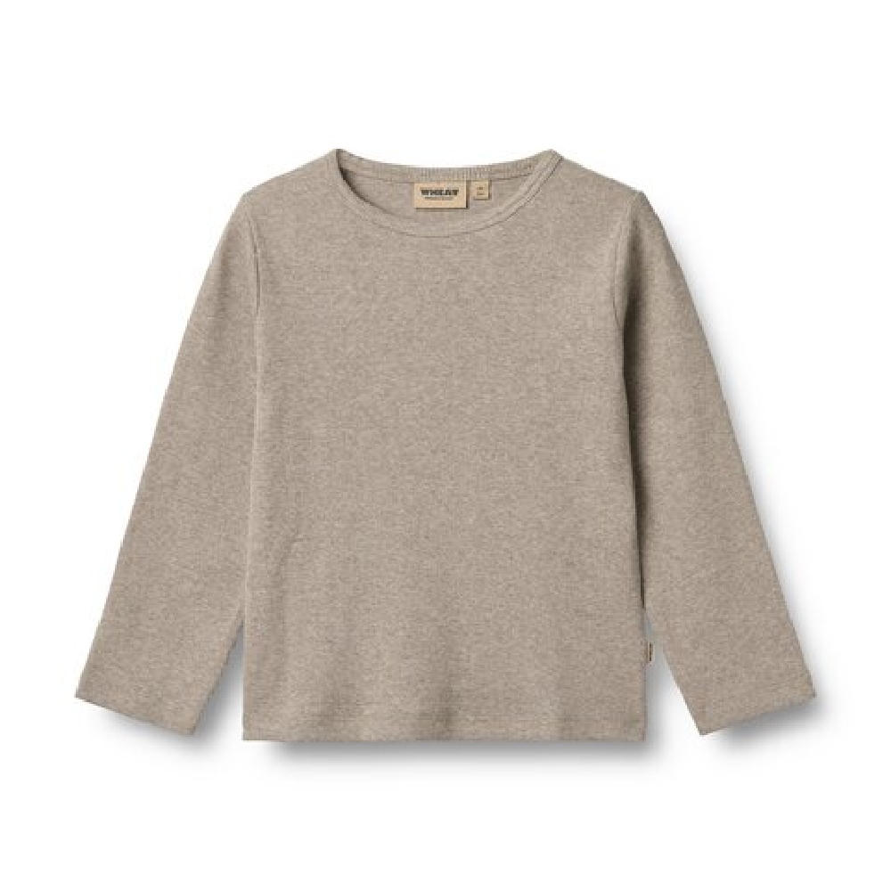 WHEAT Långärmad T-Shirt Milo Gravel Melange