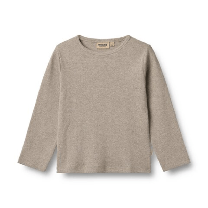 Långärmad T-Shirt Milo - Gravel Melange