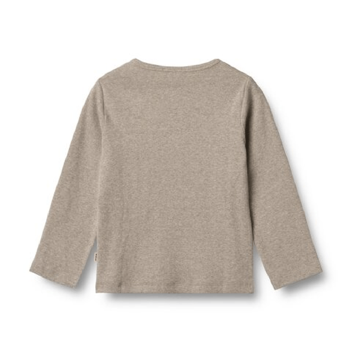 Långärmad T-Shirt Milo - Gravel Melange WHEAT