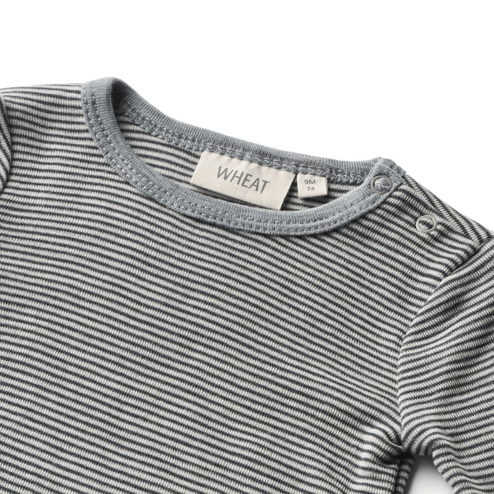 Lucca Body Ull - Navy Stripe WHEAT