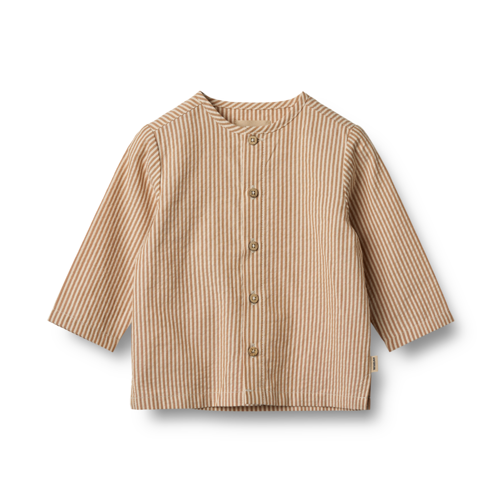 WHEAT Skjorta Shelby Caramel Stripe