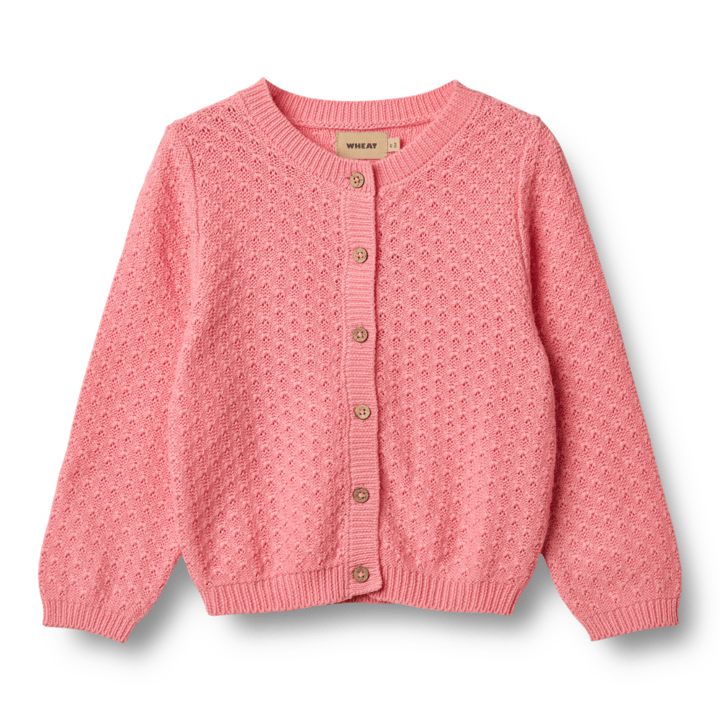 Stickad kofta Magnella - Flamingo Pink