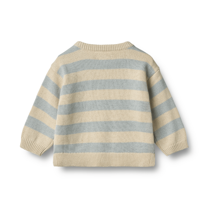 Stickat Tröja Morgan - Blue Stripe WHEAT