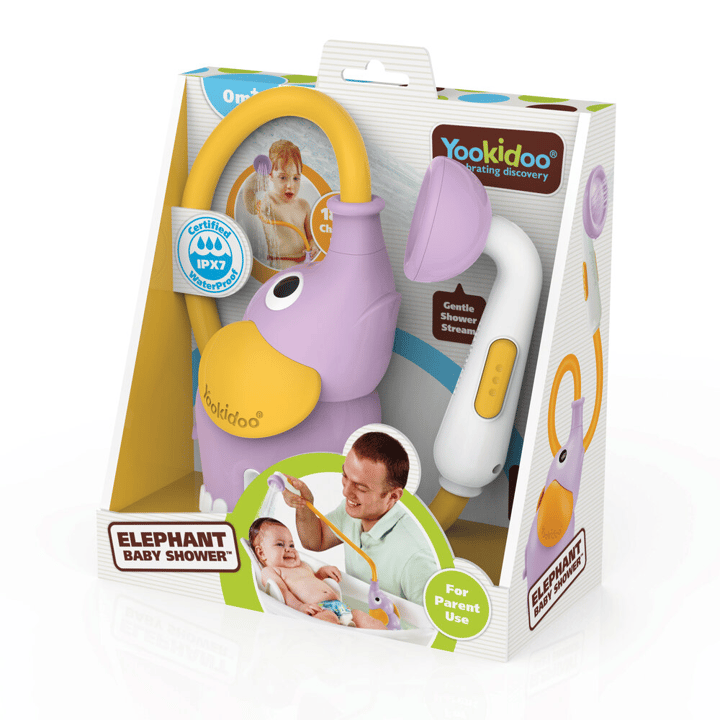 Babydusch Elefant - Lila Yookidoo