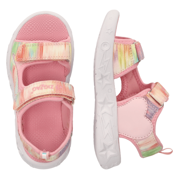 Blinkande Sandaler Flouer - Crystal Rose ZIG ZAG