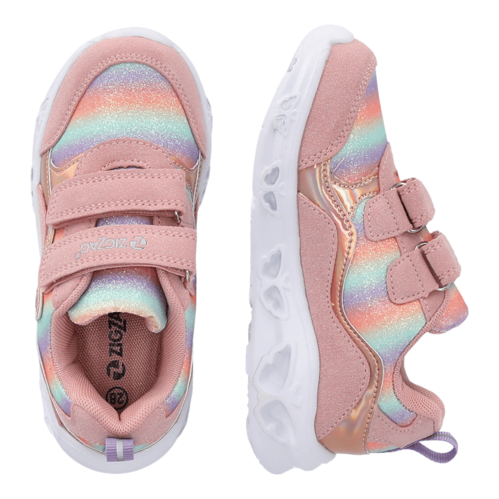 Blinkande Sneakers Certiny - Misty Rose ZIG ZAG