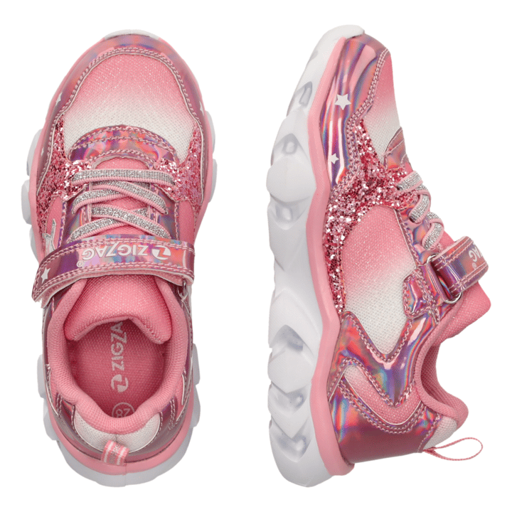 Blinkande Sneakers Saserta - Rose Elegance ZIG ZAG
