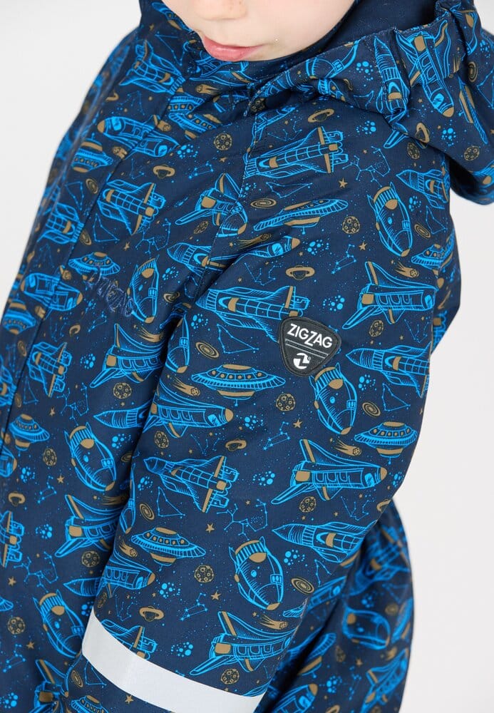 Vinteroverall Tower Printet W-PRO 10000 - Navy ZIGZAG
