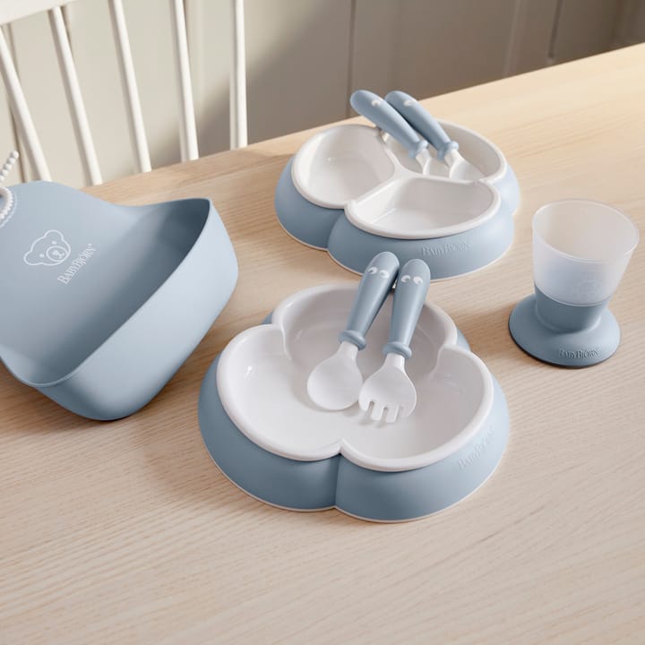 Barnservis 8-Pack - Blekblå Babybjörn
