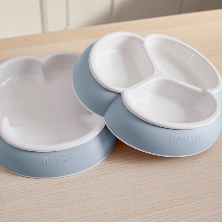Tallriksset 2-Pack - Blekblå Babybjörn