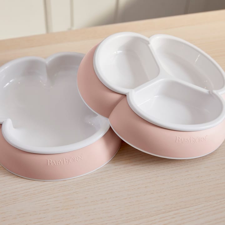 Tallriksset 2-Pack - Blekrosa Babybjörn