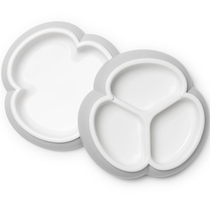 Tallriksset 2-Pack - Grå Babybjörn