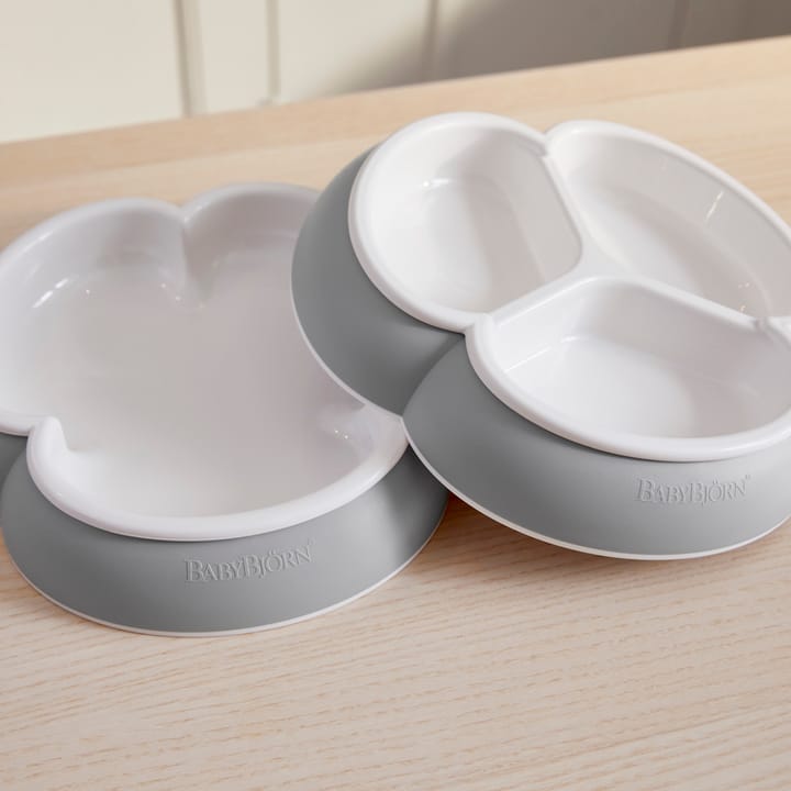 Tallriksset 2-Pack - Grå Babybjörn