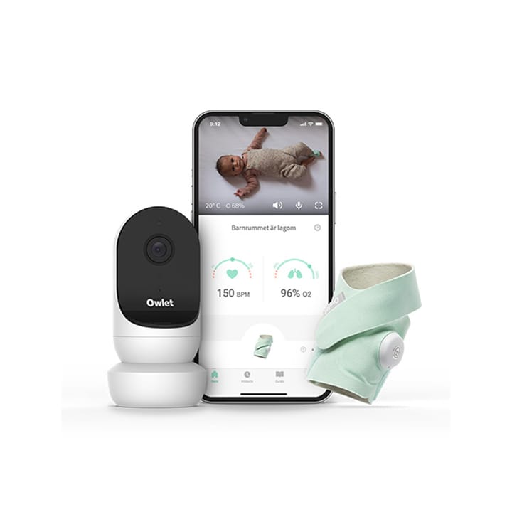 Babyvakt Monitor Duo 3 with Cam 2 - Mint Owlet