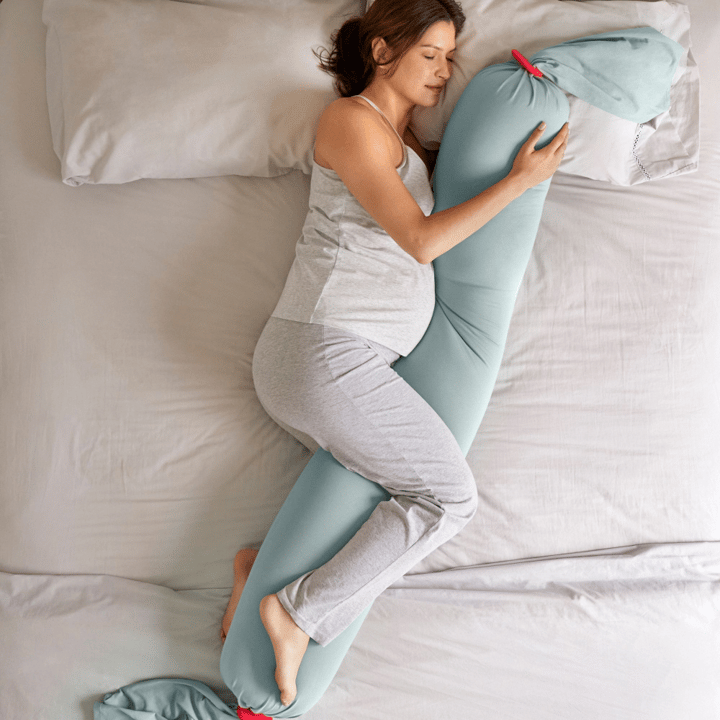 Gravid Och Amningskudde - Eucalyptus-Coral Bbhugme