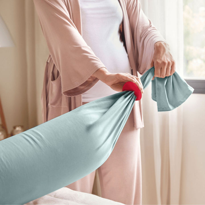 Gravid Och Amningskudde - Eucalyptus-Coral Bbhugme