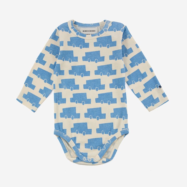 Långärmad Body Cars All Over - Beige Bobo Choses