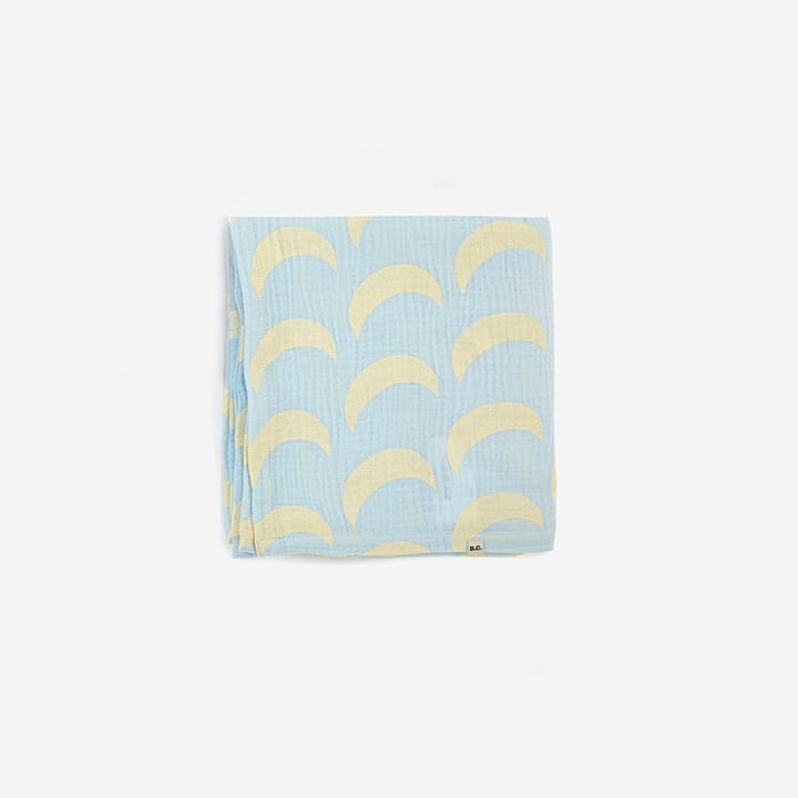 Muslinfilt Moon All Over - Light Blue Bobo Choses