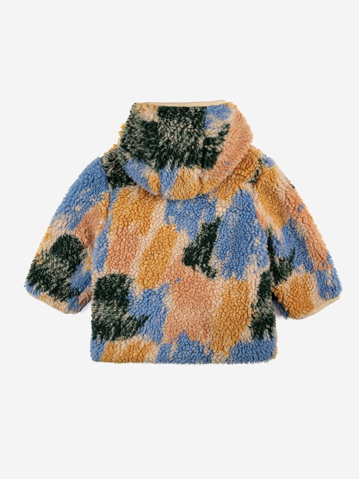 Shadows jacquard hooded sheepskin jacket - Multicolor Bobo Choses