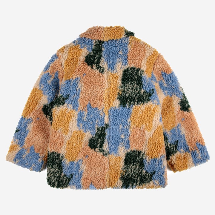 Shadows jacquard hooded sheepskin jacket - Multicolor Bobo Choses