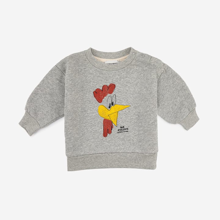 Sweatshirt Mr O'clock - Light Heather Grey Bobo Choses