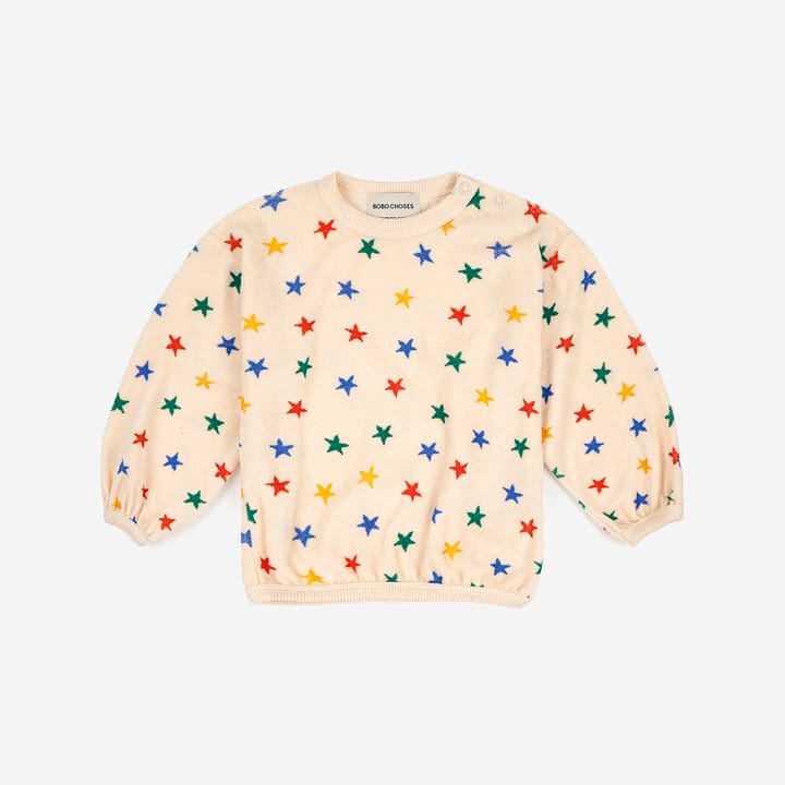 Sweatshirt Terry Multicolor Stars All Over Bobo Choses