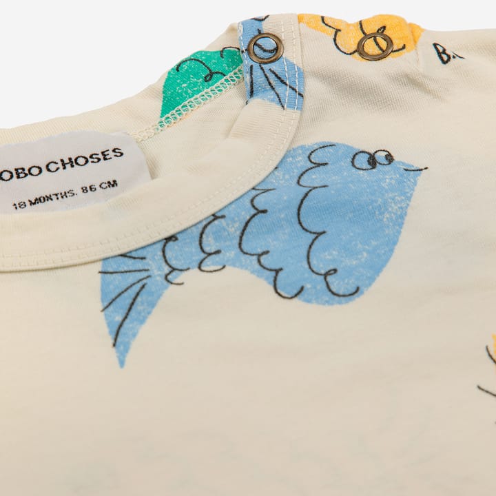 T-shirt Multicolor Fish All Over Bobo Choses