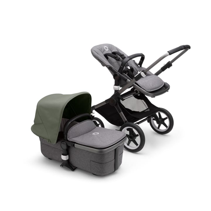 Fox 3 Duovagn Complete - Graphite/Grey/Forest Green