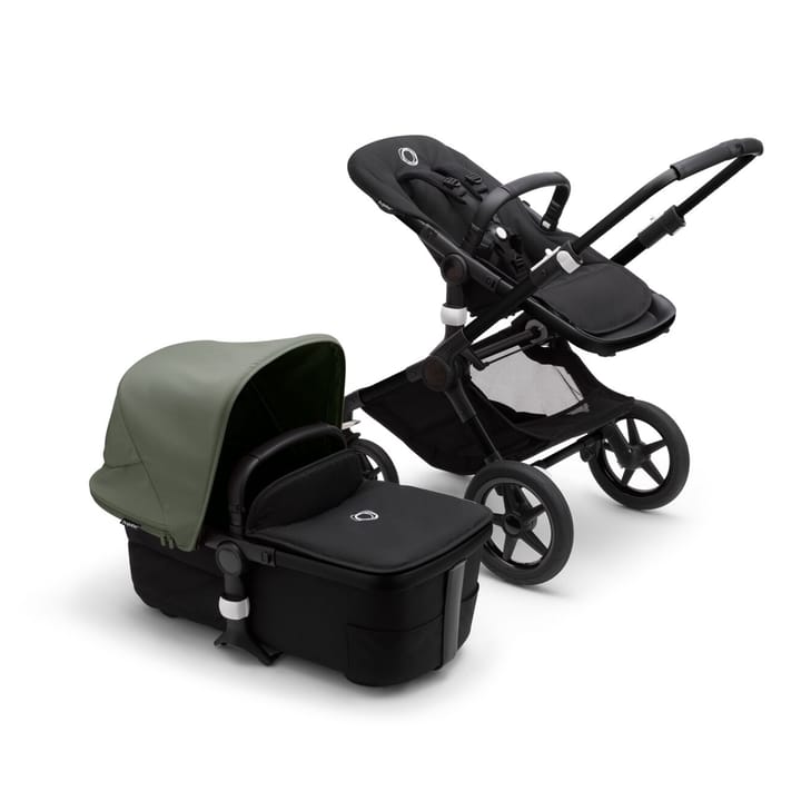 Fox 3 Duovagn Complete - Black/Black/Forest Green Bugaboo
