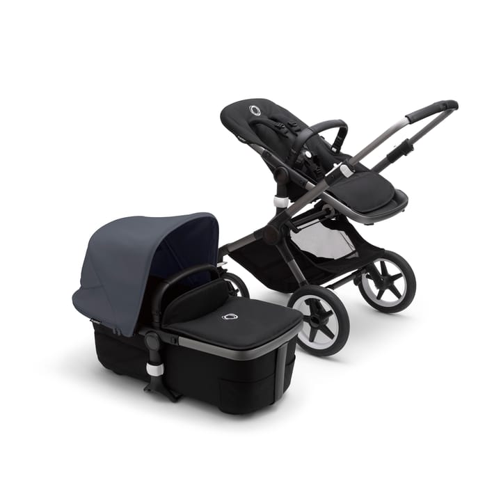 Fox 3 Duovagn Complete - Graphite/Black/Stormy Blue Bugaboo