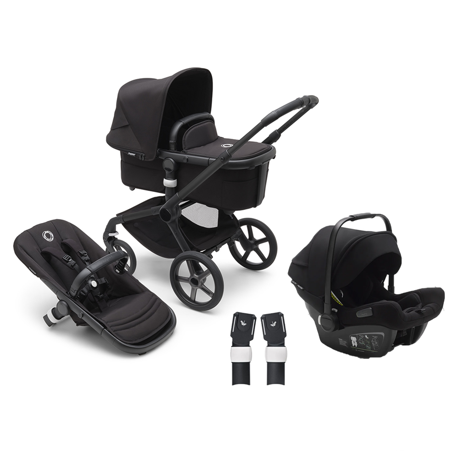 Bugaboo Fox 5 + Turtle Babyskydd + Fox Adapter