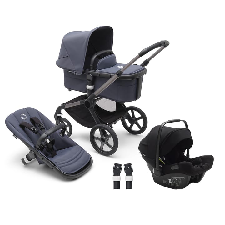 Fox 5 + Turtle Babyskydd + Fox Adapter Bugaboo