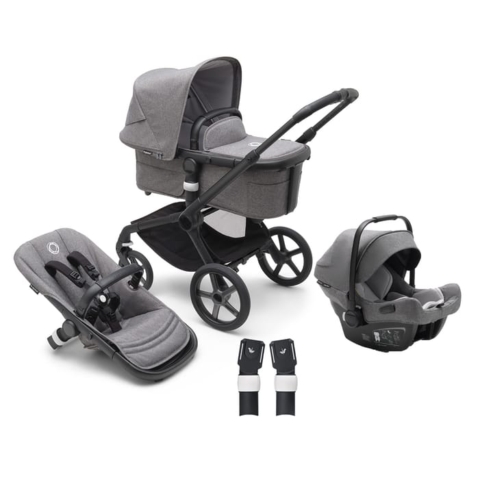 Fox 5 + Turtle Babyskydd + Fox Adapter Bugaboo