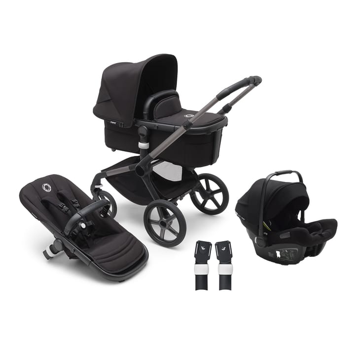 Fox 5 + Turtle Babyskydd + Fox Adapter Bugaboo