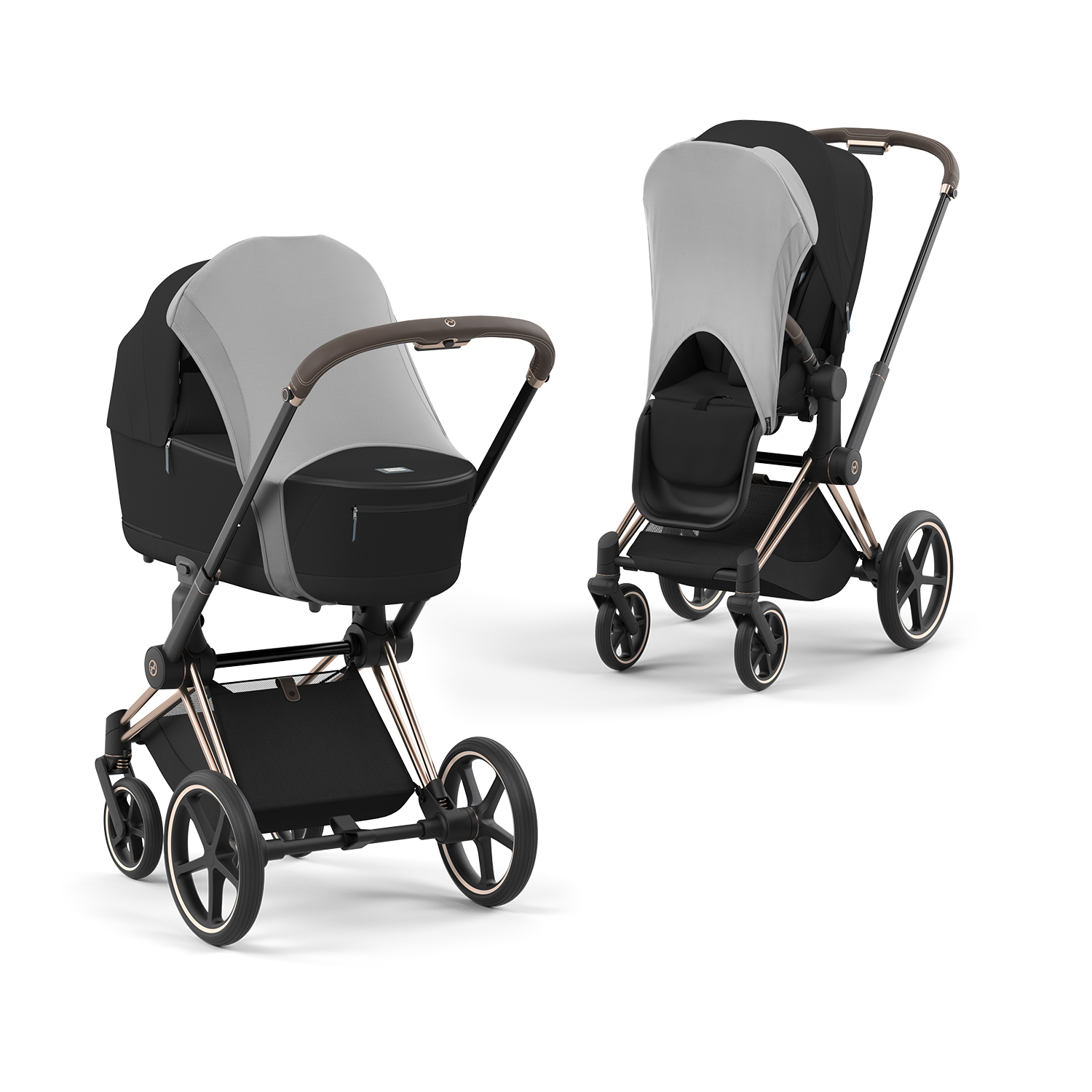 Cybex Platinum Solskydd För Barnvagn Light Grey