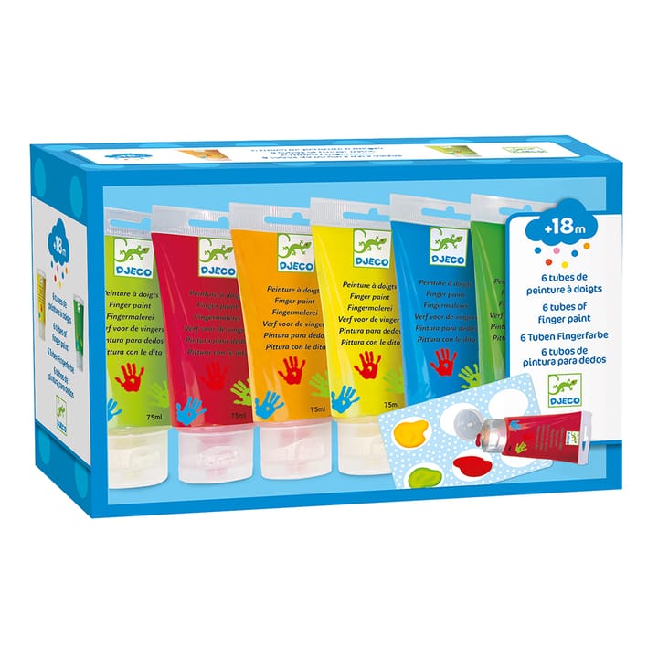 Fingerfärg 6-pack Djeco