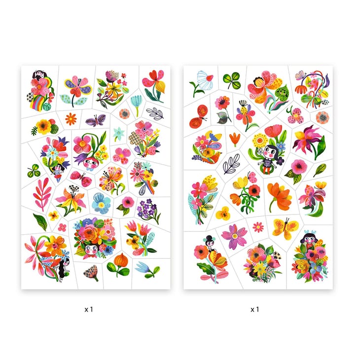 Tatueringar Blommor Djeco