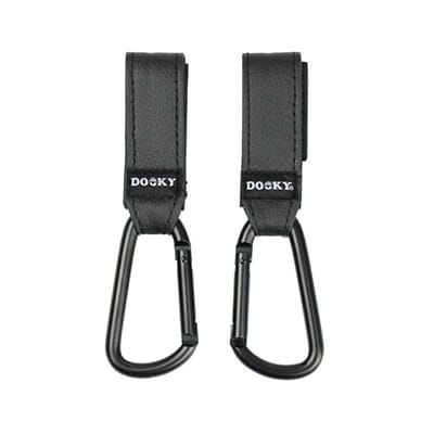 Buggy Barnvagnskrok 2-Pack - Svart Dooky