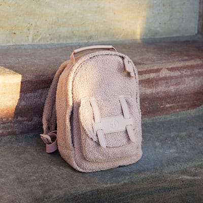 Backpack Mini Ryggsäck - Pink Bouclé Elodie