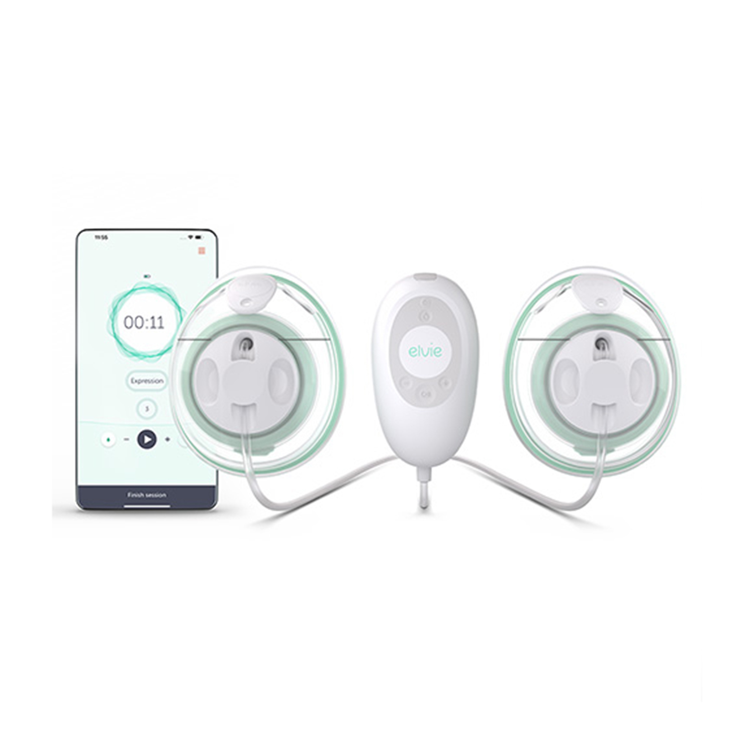 Elvie Bröstpump Stride Double White