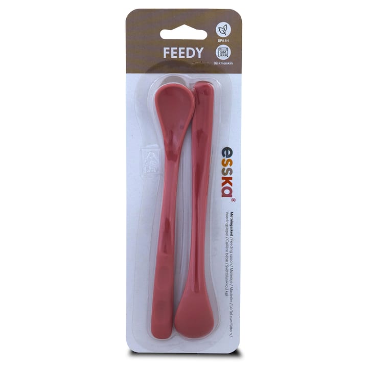 Matningsked Feedy 2-pack - Rosa Esska