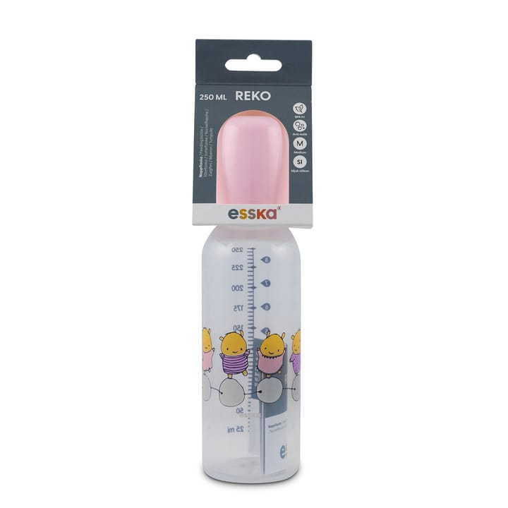 Nappflaska Reko 250ml Rosa Bollis Esska