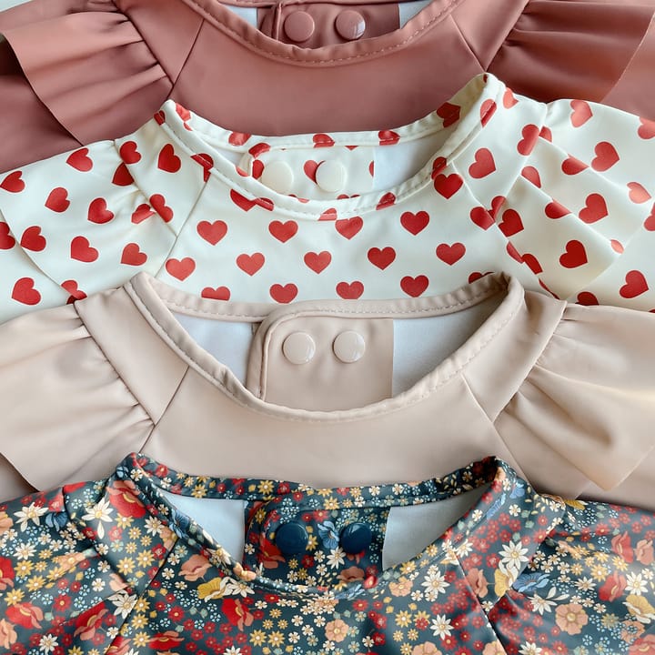 Långärmade Haklappar Volang 2-pack - Coeur Rouge Konges Slöjd